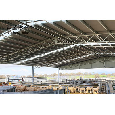 Struttura in acciaio prefabbricato capanna per pecore Progettazione di edifici agricoli in acciaio a basso tenore di carbonio Q235
