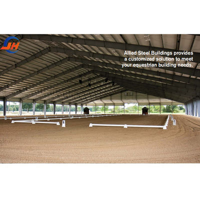 Arena di equitazione al coperto Sala Equino stabile con prestazioni di allevamento in acciaio pesante