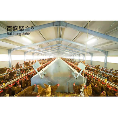 Hot Dip Galvanizzato Moderno Design Chicken Coop Per Pollame Casa di allevamento Casa struttura in acciaio capanno