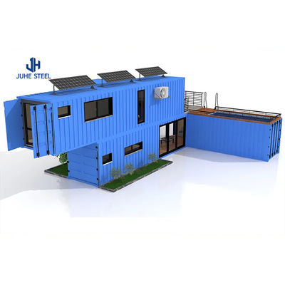 Casa in container di 20 piedi in lusso Prefabbricata 3 in 1 Case mobili pieghevoli