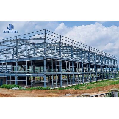 Edificio prefabbricato certificato ISO9001 2008/CE/BV con acciaio a basso tenore di carbonio Q235B/Q345B