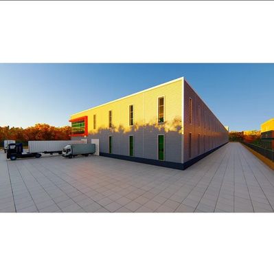 Requisiti del cliente soddisfatto laboratorio prefabbricato auto stoccaggio edificio in metallo con finestra in PVC