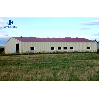 Soluzione per edifici leggeri Large Span Steel Frame Structure Workshop in acciaio a basso tenore di carbonio