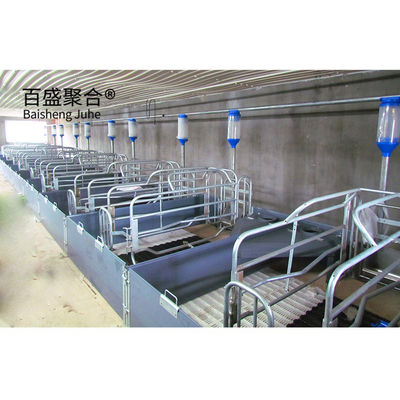 ASTM Standard Customized Commercial Pig House con porta a rulli e struttura in acciaio prefabbricata