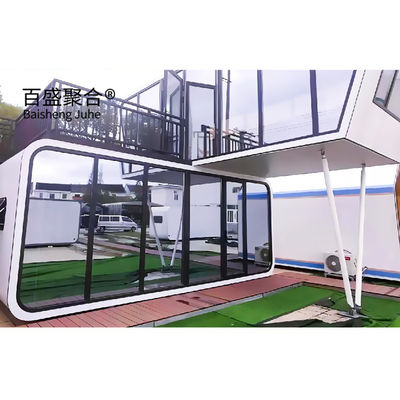 Villa 20ft 40ft Outdoor Moderna Casa Prefabbricata Popolare Casa Piccola Casa Mobile Casa di Lavoro Office Pod Apple Cabin