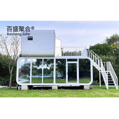 Case di contenitori a colori personalizzati per la vita moderna all'aperto Casa prefabbricata Apple Cabin