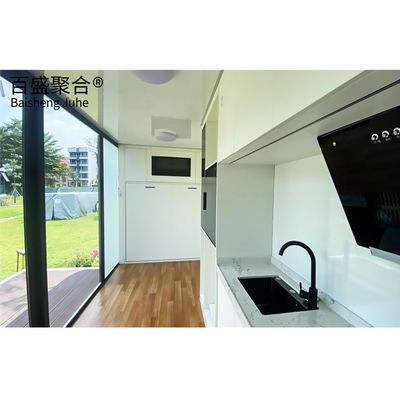 Casa piccola con mobili e ufficio Moderna villa di design espandibile Apple Cabin