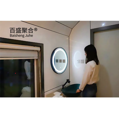 Case in contenitore in acciaio Casa capsula modulare commerciale con 2 camere da letto e cucina