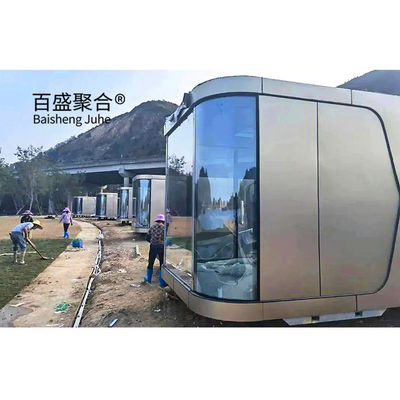 Capsula spaziale modulare in acciaio prefabbricata 2023 Casa/hotel/casa per la decorazione del paesaggio
