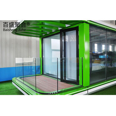 Villa Decorazione paesaggistica Casa capsula Apple mobile prefabbricata con terrazza