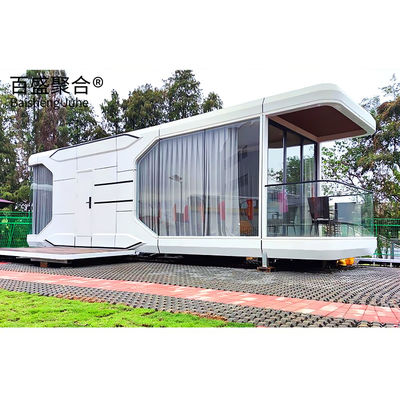 Villa Decorazione paesaggistica Casa capsula Apple mobile prefabbricata con terrazza