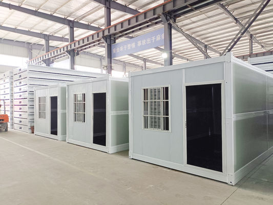 Steel Chasis 18 mm MGO Board 15 mm Vinyl Flooring Container Homes For Warehouse Building