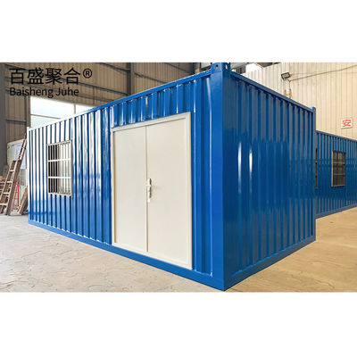 Steel Chasis 18 mm MGO Board 15 mm Vinyl Flooring Container Homes For Warehouse Building