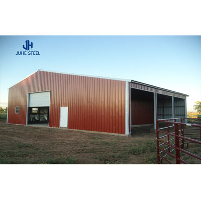 Scaffalature prefabbricate con tetto a gabbia per la protezione delle attrezzature agricole