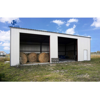 Scaffalature prefabbricate con tetto a gabbia per la protezione delle attrezzature agricole