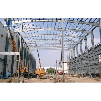 Strutture in acciaio prefabbricate per officine di magazzino durevoli secondo la norma GB Q235B Q355B