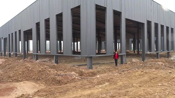 Wide Width Pre Built Light I Beam Warehouse Construction with Aluminum Alloy Window (Construzione di un magazzino con vetro di alluminio)