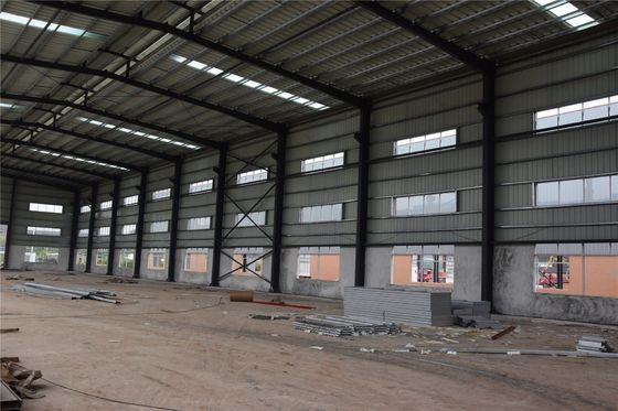 Wide Width Pre Built Light I Beam Warehouse Construction with Aluminum Alloy Window (Construzione di un magazzino con vetro di alluminio)