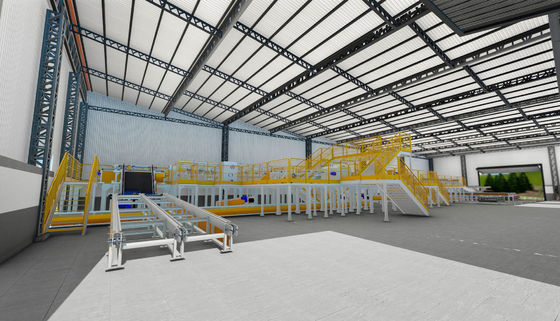 Wide Width Pre Built Light I Beam Warehouse Construction with Aluminum Alloy Window (Construzione di un magazzino con vetro di alluminio)