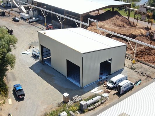 Stoccaggio di struttura in acciaio galvanizzato certificato CE/ISO9001 per edifici prefabbricati