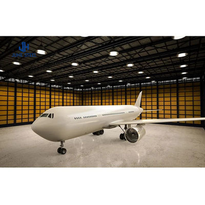 Hangar per aeromobili a struttura in acciaio prefabbricata a prezzi accessibili con certificato ISO9001 2008/CE/BV
