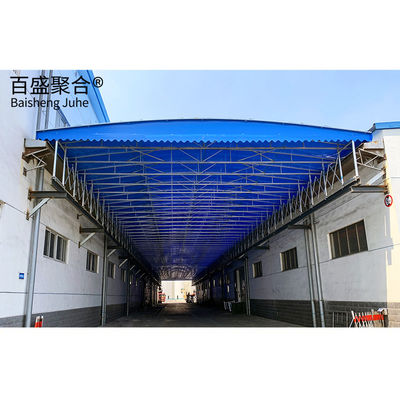 Electrically Retractable Steel Summer Sunshade Telescopic Folding Sliding Awning Tent (Tente di avvolgimento in acciaio elettrico)