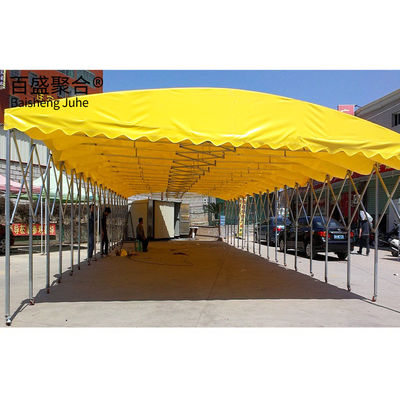 Electrically Retractable Steel Summer Sunshade Telescopic Folding Sliding Awning Tent (Tente di avvolgimento in acciaio elettrico)