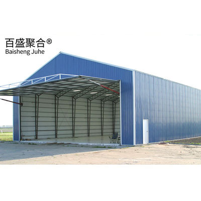 Fabbrica di hangar prefabbricato Struttura in acciaio Hangar aereo per magazzini