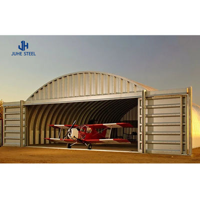 Fabbrica di hangar prefabbricato Struttura in acciaio Hangar aereo per magazzini