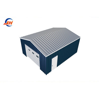 Sezione struttura principale Coulmn Steel Frame Workshop per garage verde in prefabbricato