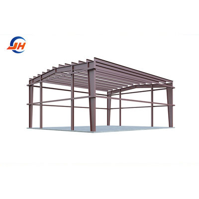 Sezione struttura principale Coulmn Steel Frame Workshop per garage verde in prefabbricato