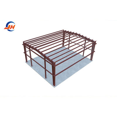 Sezione struttura principale Coulmn Steel Frame Workshop per garage verde in prefabbricato