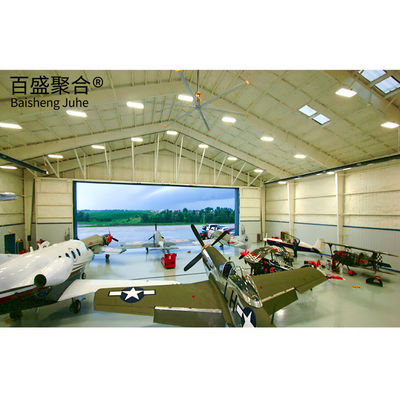 Low Carbon Steel Hangar Workshop Building con struttura in acciaio prefabbricato multifunzionale