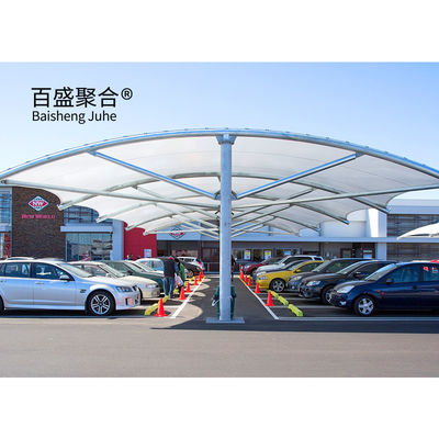 Tenda di parcheggio a telaio di acciaio capannone auto design tetto struttura di membrana architettura carport