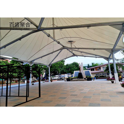 0.065mm Tenda di tessuto Struttura ombrello ombrello PVDF PTFE Parcheggio Struttura tensione membrana