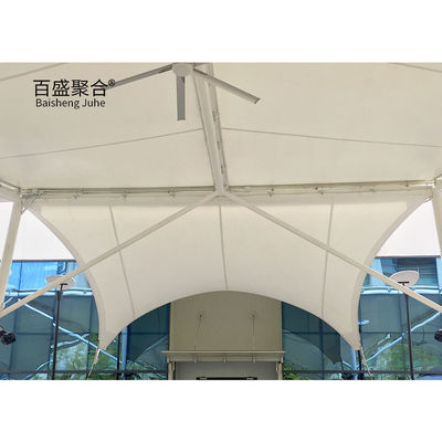 0.065mm Tenda di tessuto Struttura ombrello ombrello PVDF PTFE Parcheggio Struttura tensione membrana