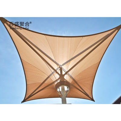Tessuto 11150g Strutture di ombra a membrana di trazione con struttura di carbonio Cornice in acciaio