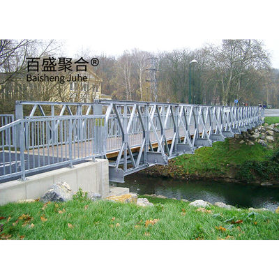 Ponte pedonale in metallo Ponte pedonale in acciaio per una singola corsia Larghezza 4,2 m