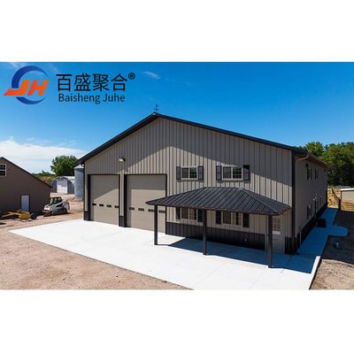 Customized Style Steel Structure Garage con finestra dipinta standard ASTM