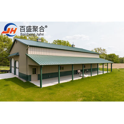 Customized Style Steel Structure Garage con finestra dipinta standard ASTM