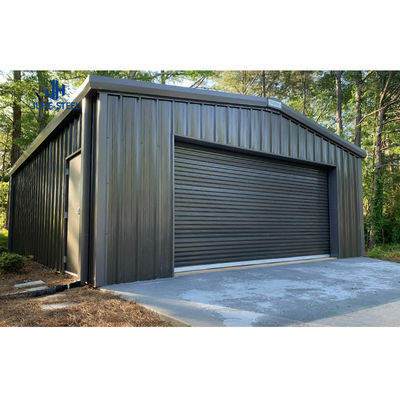 Customized Style Steel Structure Garage con finestra dipinta standard ASTM