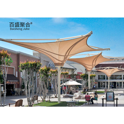 PTFE tessuto architettonico tenda ombra capanna struttura a membrana di trazione per paesaggio