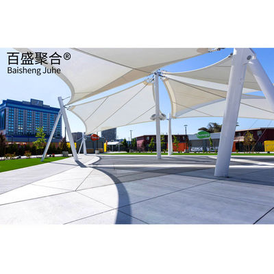 PTFE tessuto architettonico tenda ombra capanna struttura a membrana di trazione per paesaggio