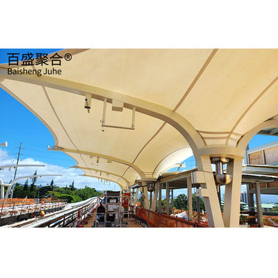 PTFE Stadio sportivo Struttura in acciaio Costruzione Cornice luminosa Edificio in metallo prefabbricato Prefabbricato per lo stoccaggio