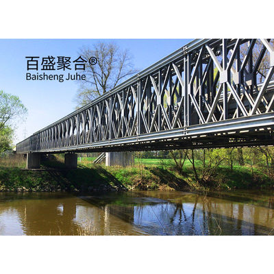 Ponte di struttura in acciaio a pannelli galvanizzati Q355 / grado 350 / ASTM A992 ponti portatili in acciaio