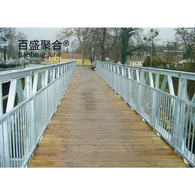 Ponte di struttura in acciaio a pannelli galvanizzati Q355 / grado 350 / ASTM A992 ponti portatili in acciaio