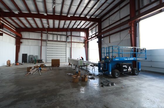 Sliding Door Prefabricated Steel Structure Warehouse for Mini Construction in the Philippines (Vendita di struttura in acciaio prefabbricata per mini costruzioni nelle Filippine)