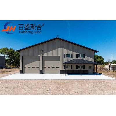 ASTM Standard Customized Small Space Frame Prefab Light Weight Steel Structure Garage