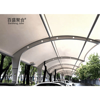 Moderno prefabbricato metallo canopy ombra per motociclette e biciclette di stoccaggio bianco in polvere rivestito telaio