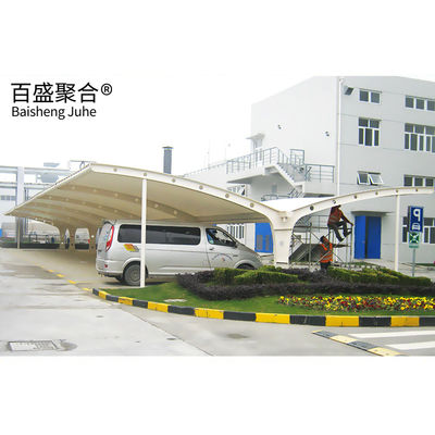 PVDF/PTFE PVC rivestito T Struttura di parcheggio per auto tracciabile